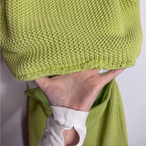 Ronny Kobo Collective - Lime Green Crochet Cutout Mini Dress - Small RTR - Picture 10 of 11